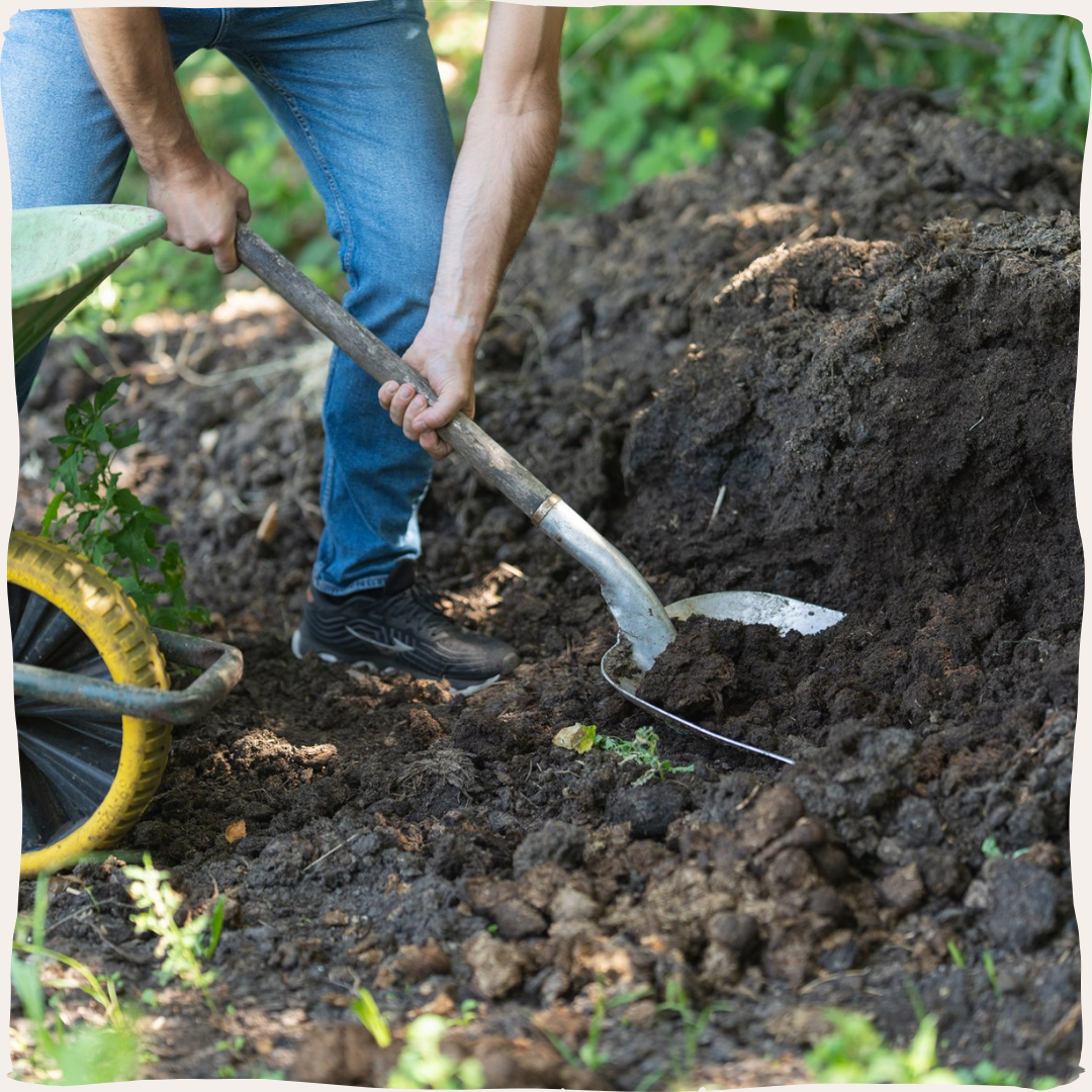 Compost scheppen