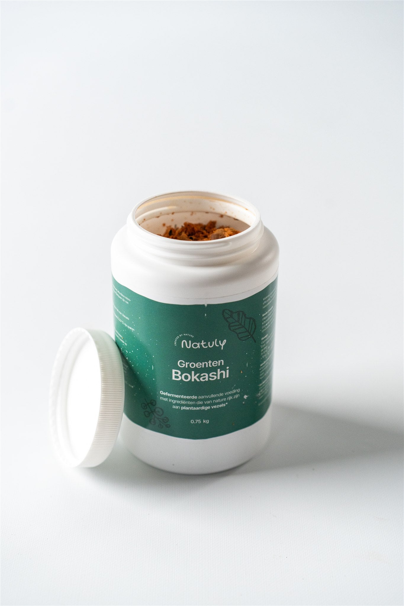 Groenetn bokashi pot open